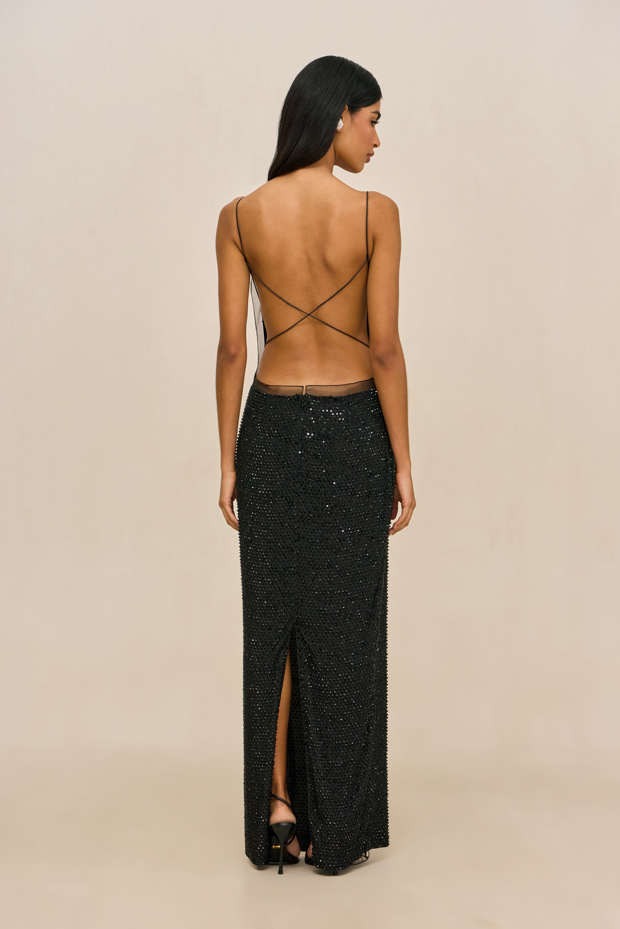 LYCIA GOWN - BLACK