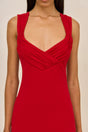 ELISEO DRESS - MERLOT