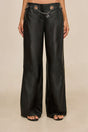 SYDNEY LEATHER PANT - BLACK