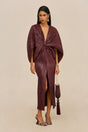 JUNONIA DRESS - BORDEAUX