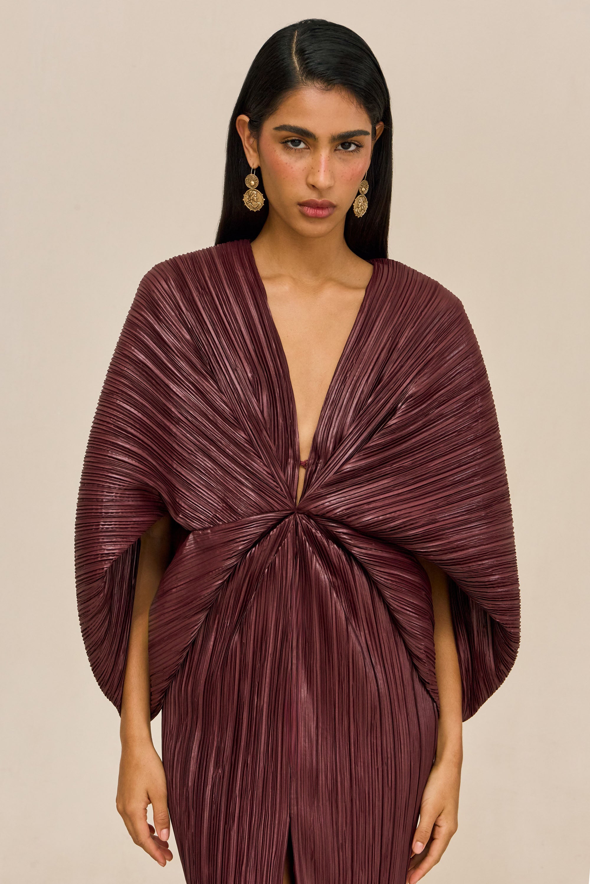 JUNONIA DRESS - BORDEAUX