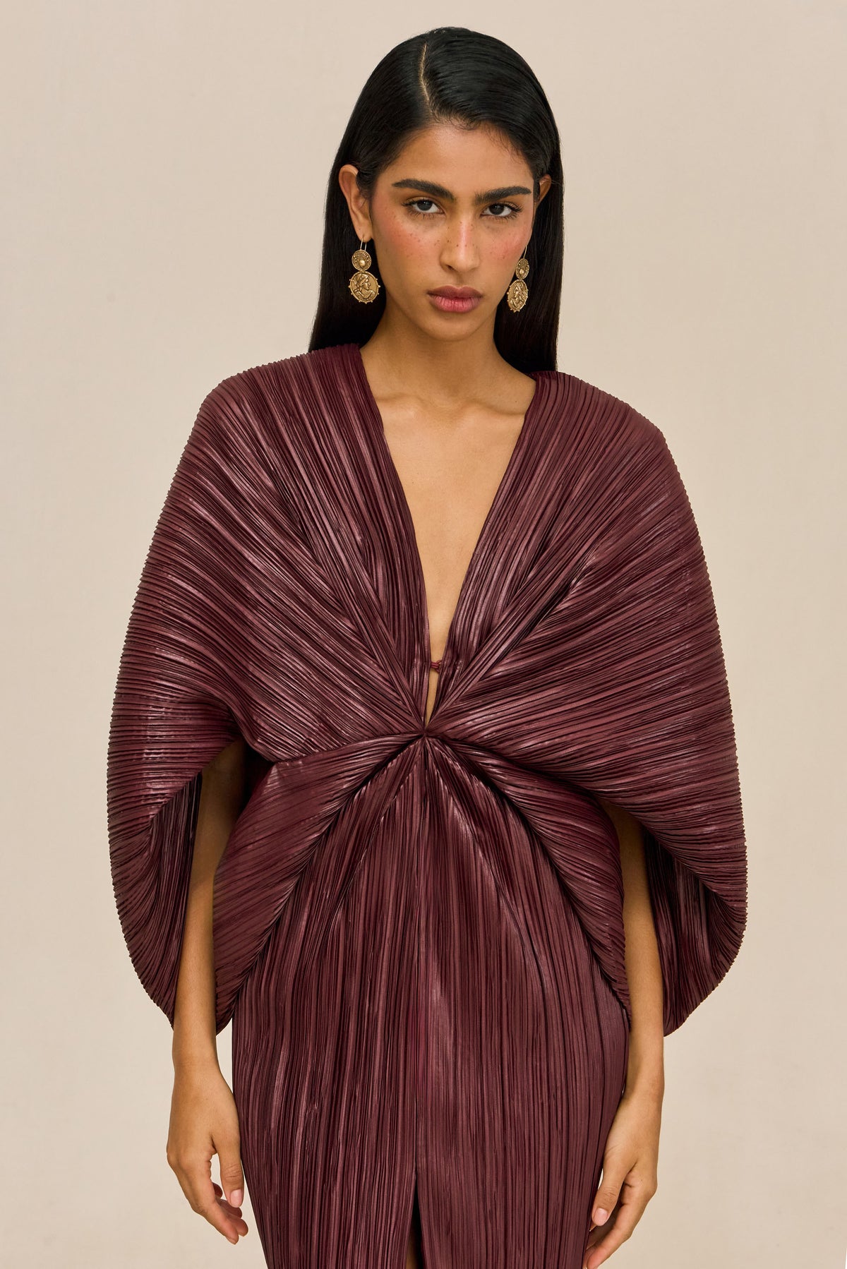 JUNONIA DRESS - BORDEAUX