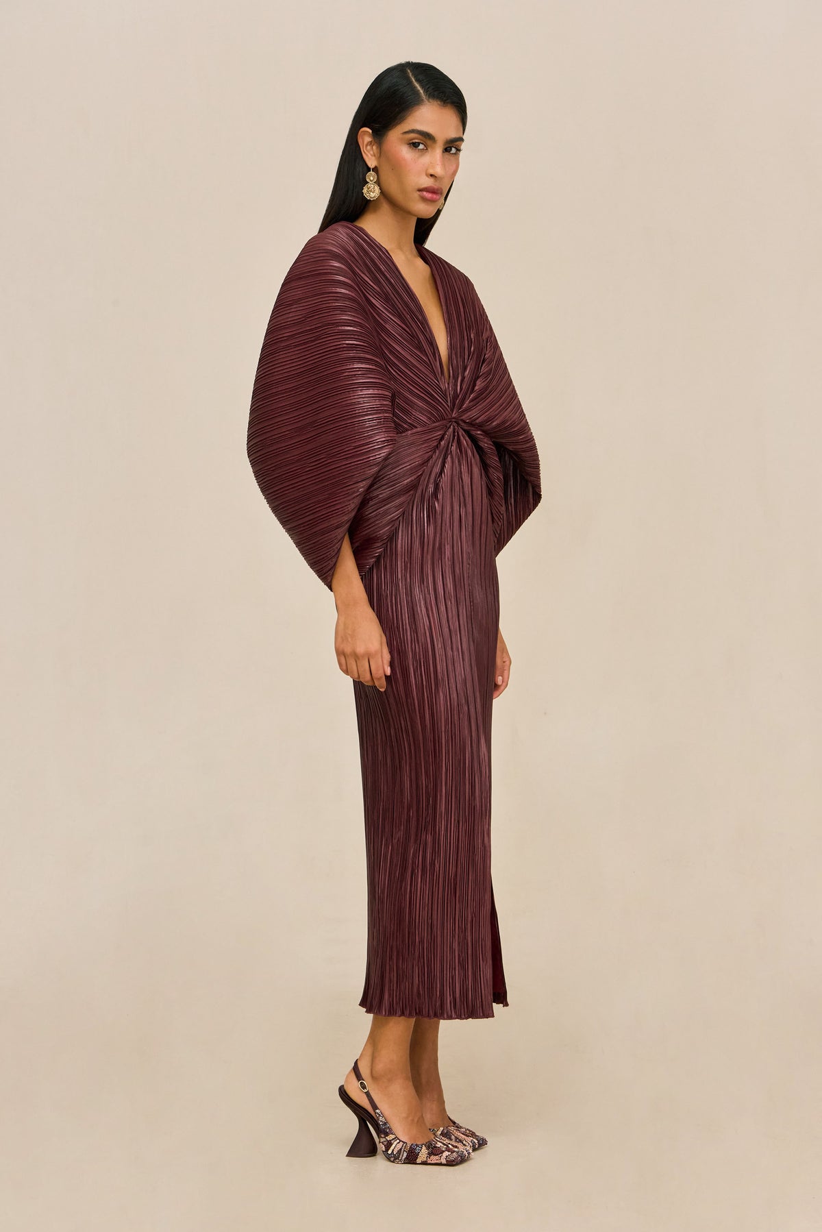JUNONIA DRESS - BORDEAUX