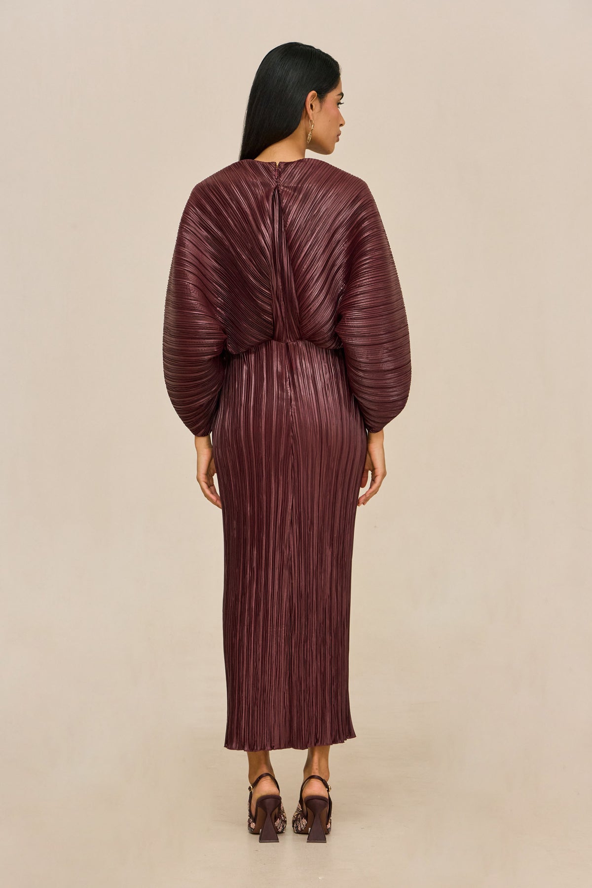 JUNONIA DRESS - BORDEAUX