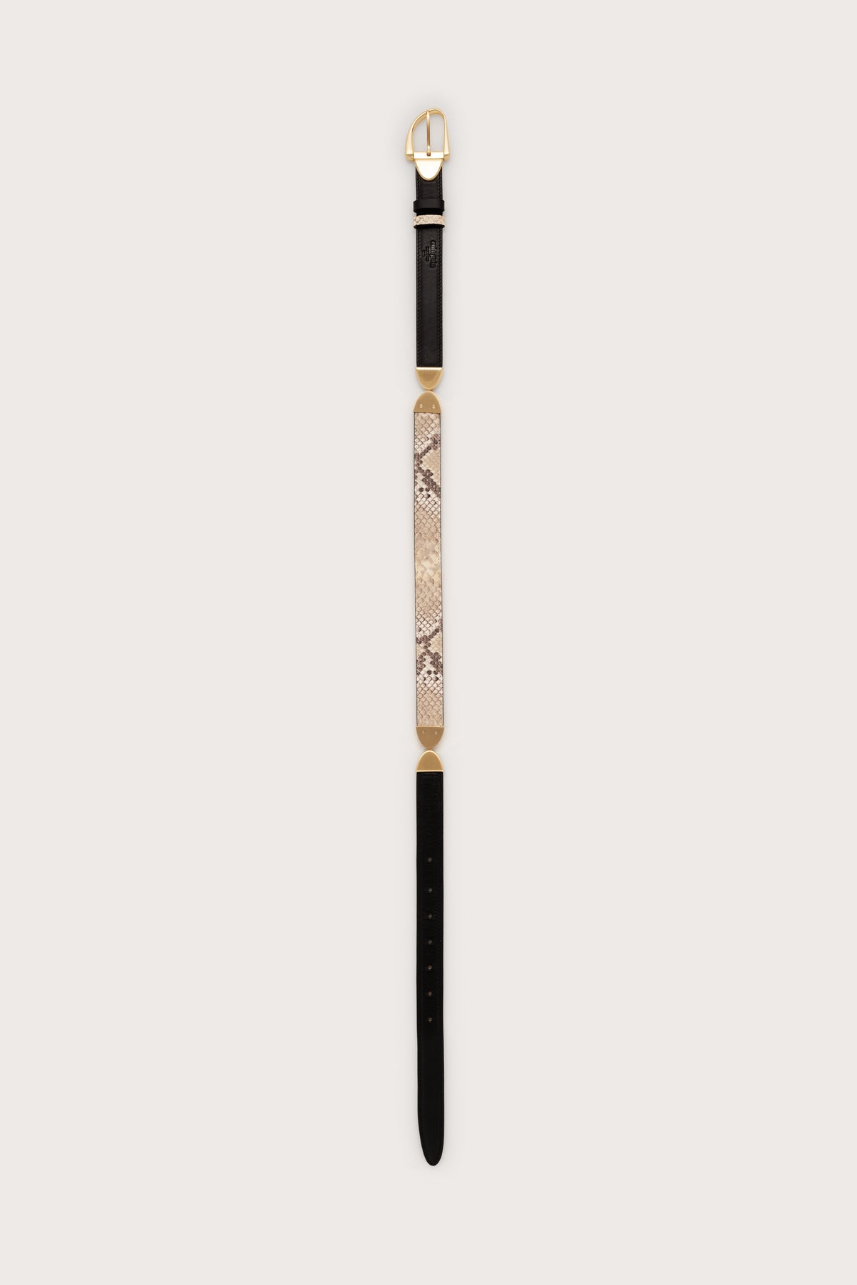 AILANI SWIVEL BELT - FADED PYTHON & BLACK