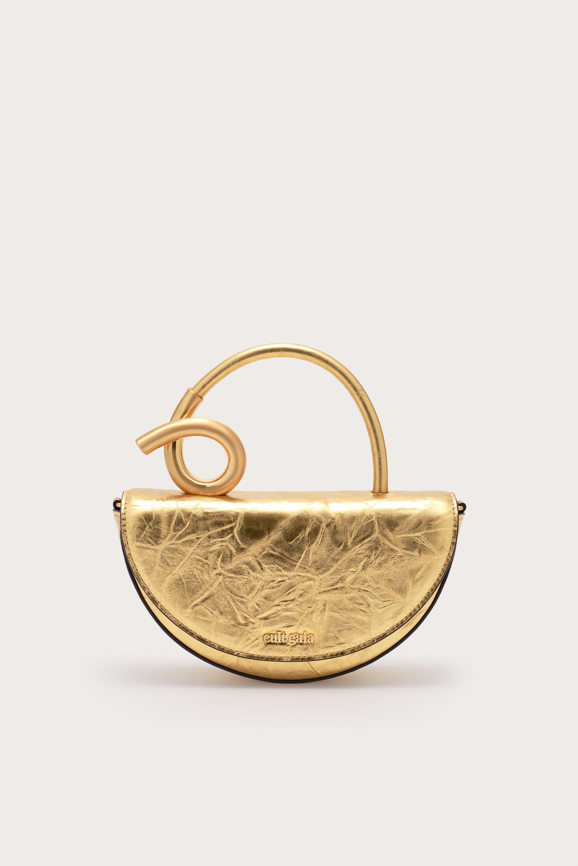 AZARIAH NANO CROSSBODY BAG - BRASS