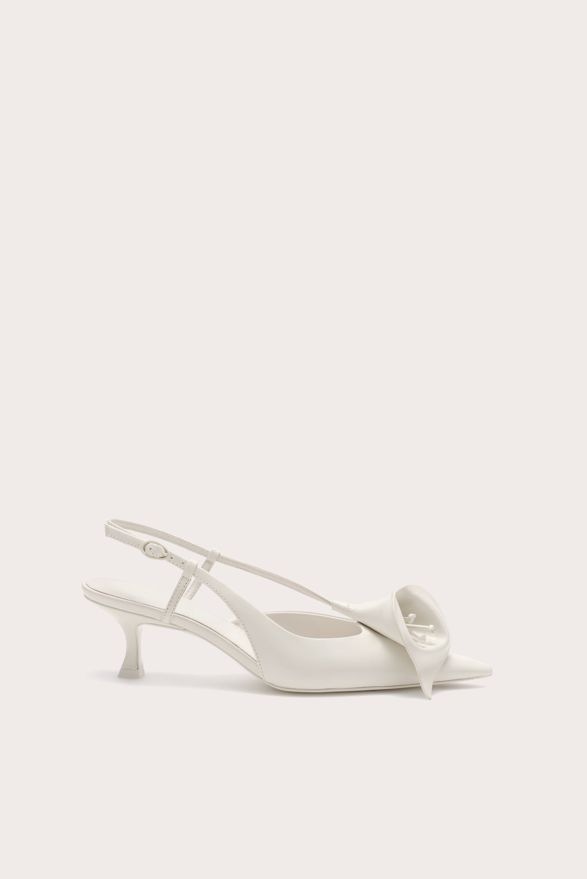 CALLA KITTEN PUMP - ANTIQUE WHITE