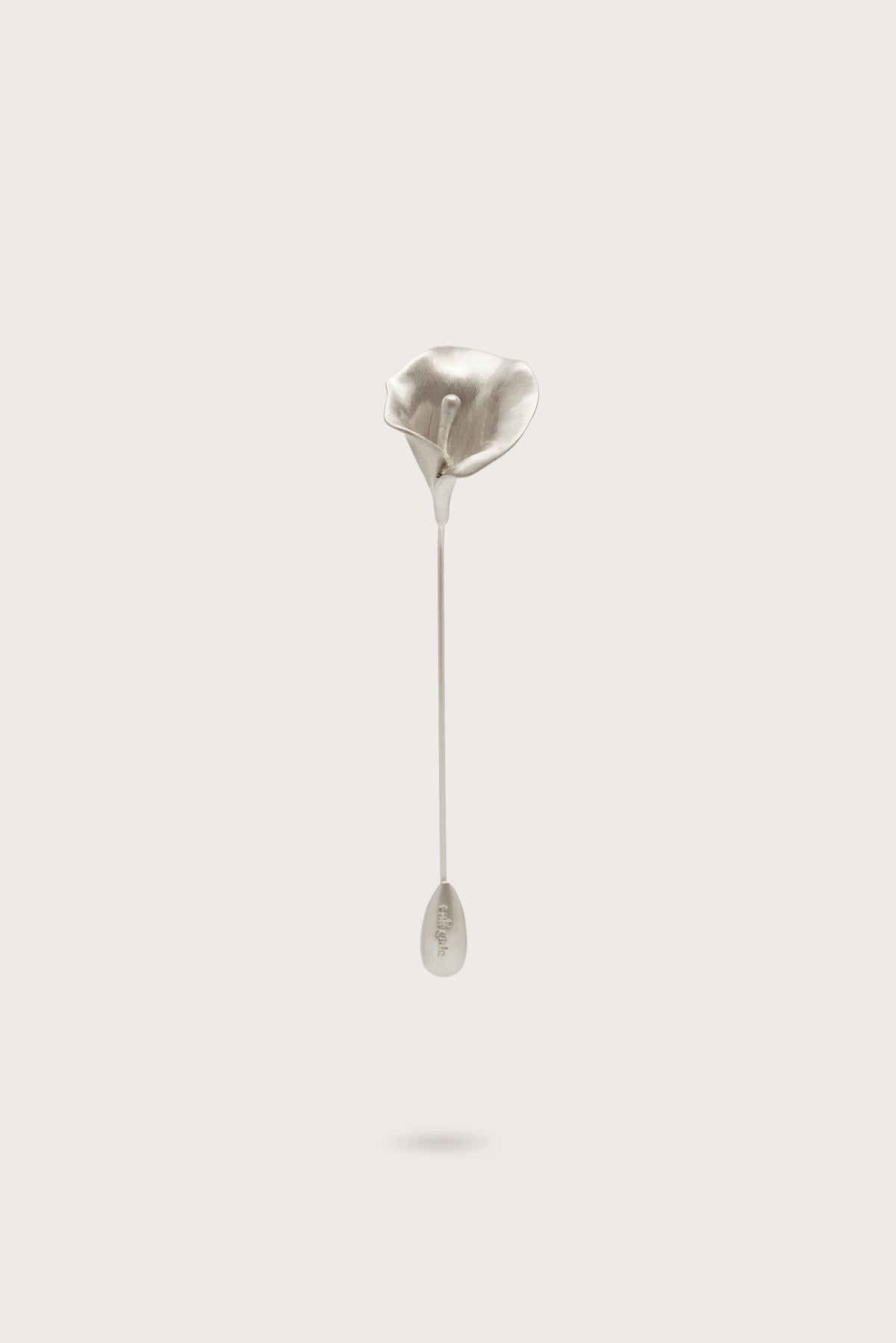 CALLA BLAZER PIN - MATTE NICKEL
