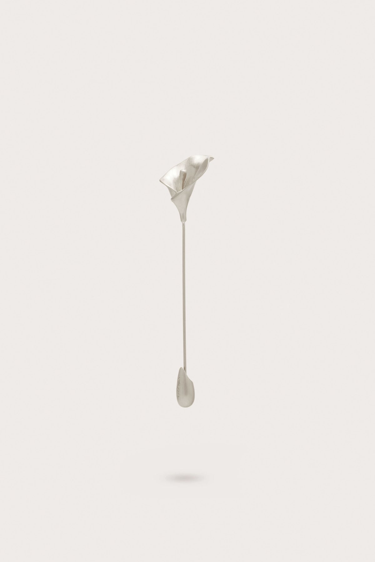 CALLA BLAZER PIN - MATTE NICKEL