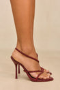 CANDACE RHINESTONE SANDAL - WINTER PLUM