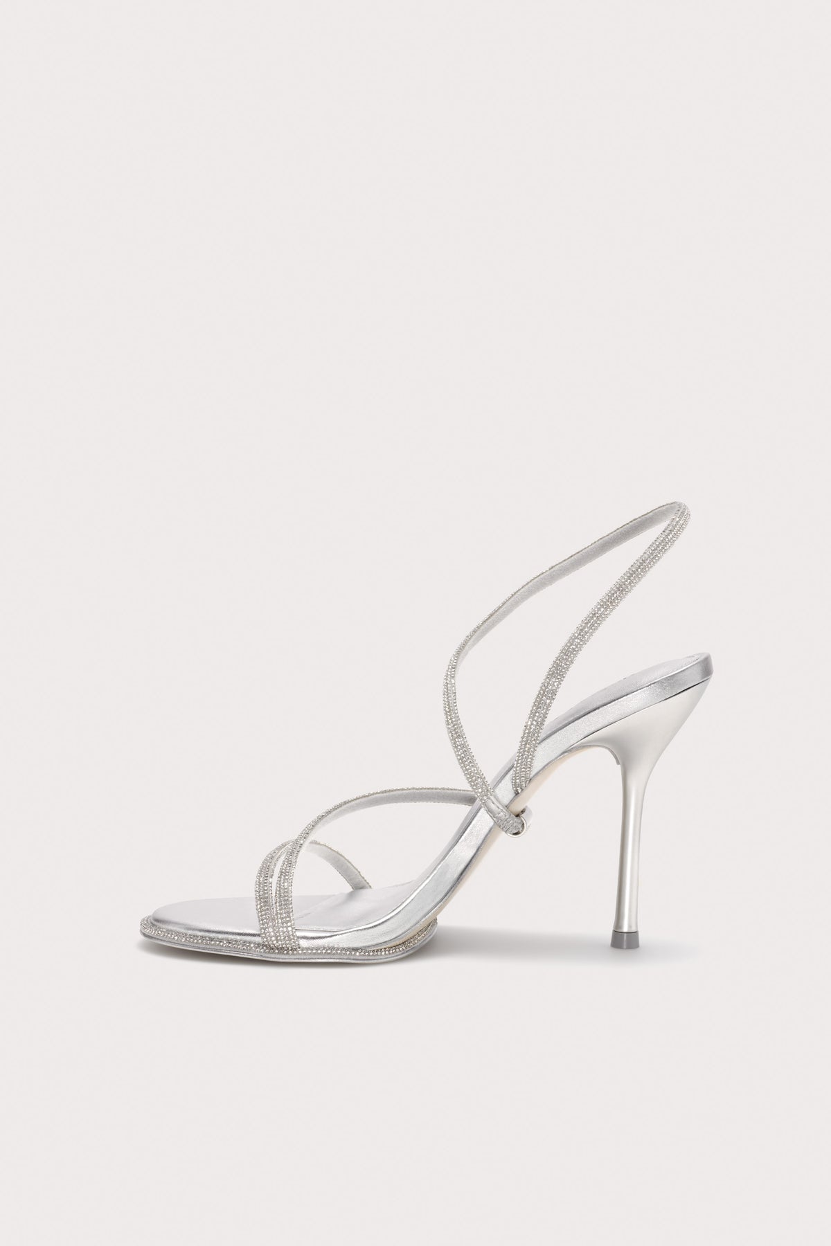 CANDACE RHINESTONE SANDAL - CLEAR