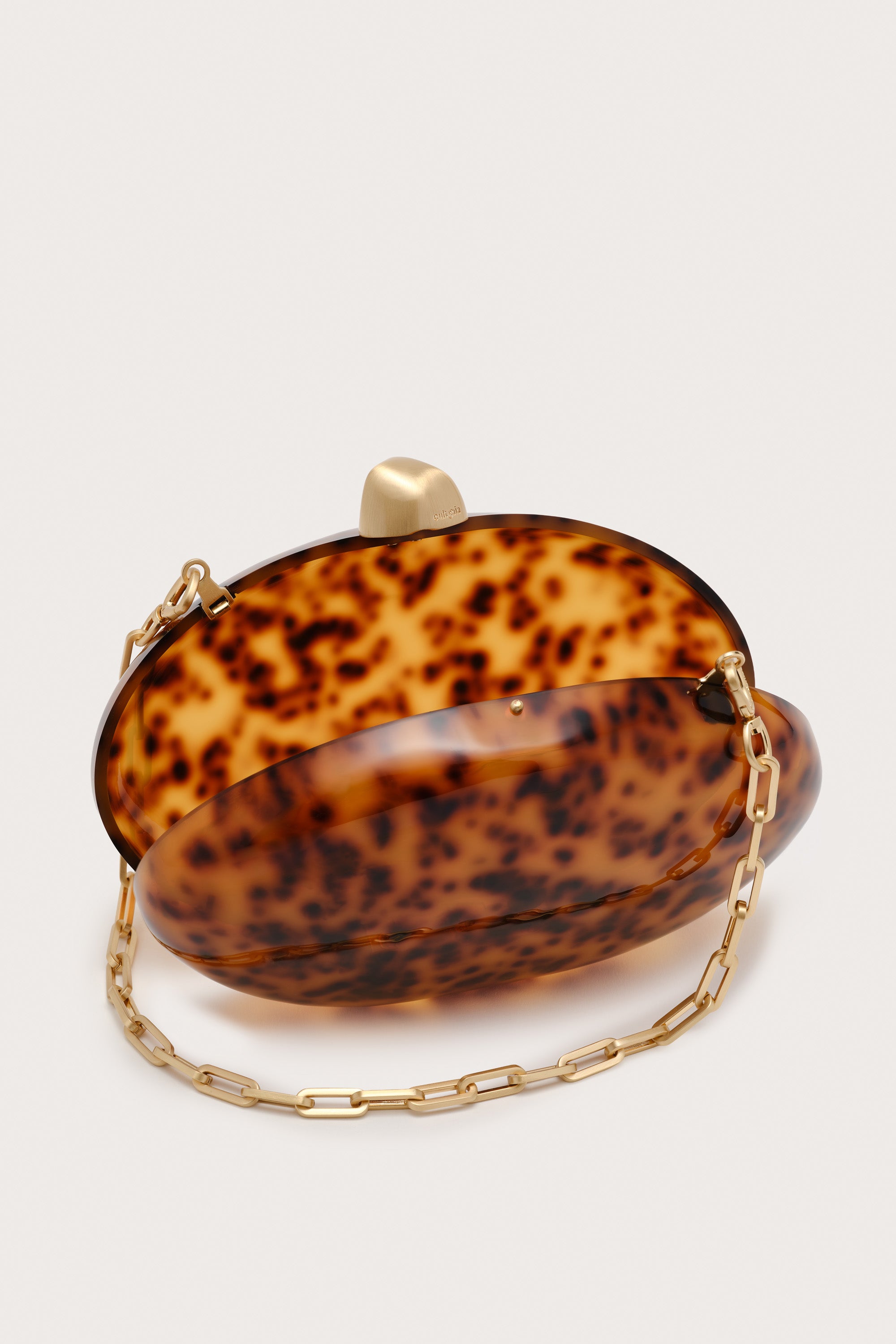 EVIANA CLUTCH - CARAMEL TORTOISE