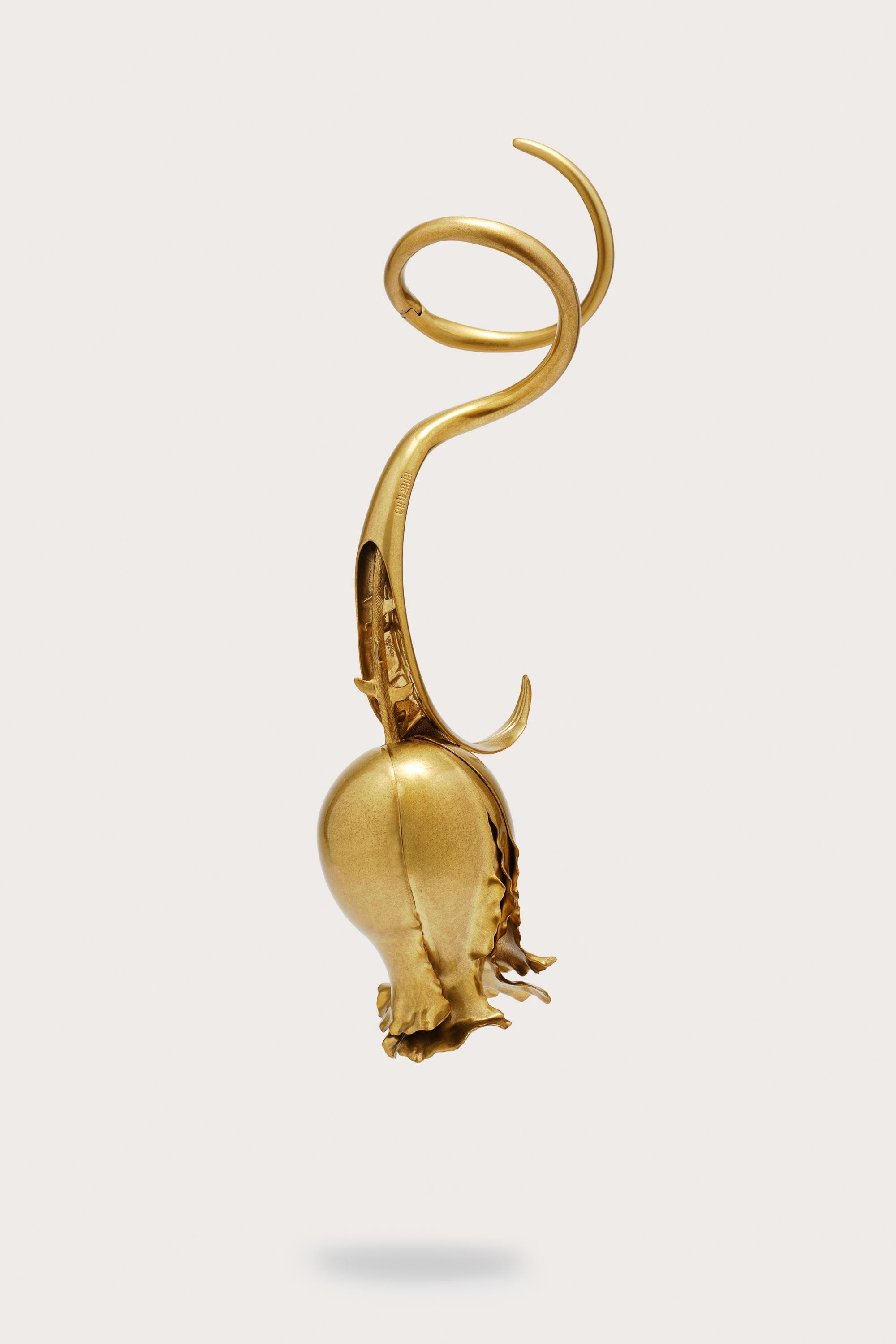 FLORAH CLUTCH - ANTIQUE BRASS