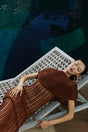 KAYA KNIT DRESS - SADDLE