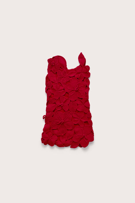 KIDS MEIRA DRESS - MERLOT