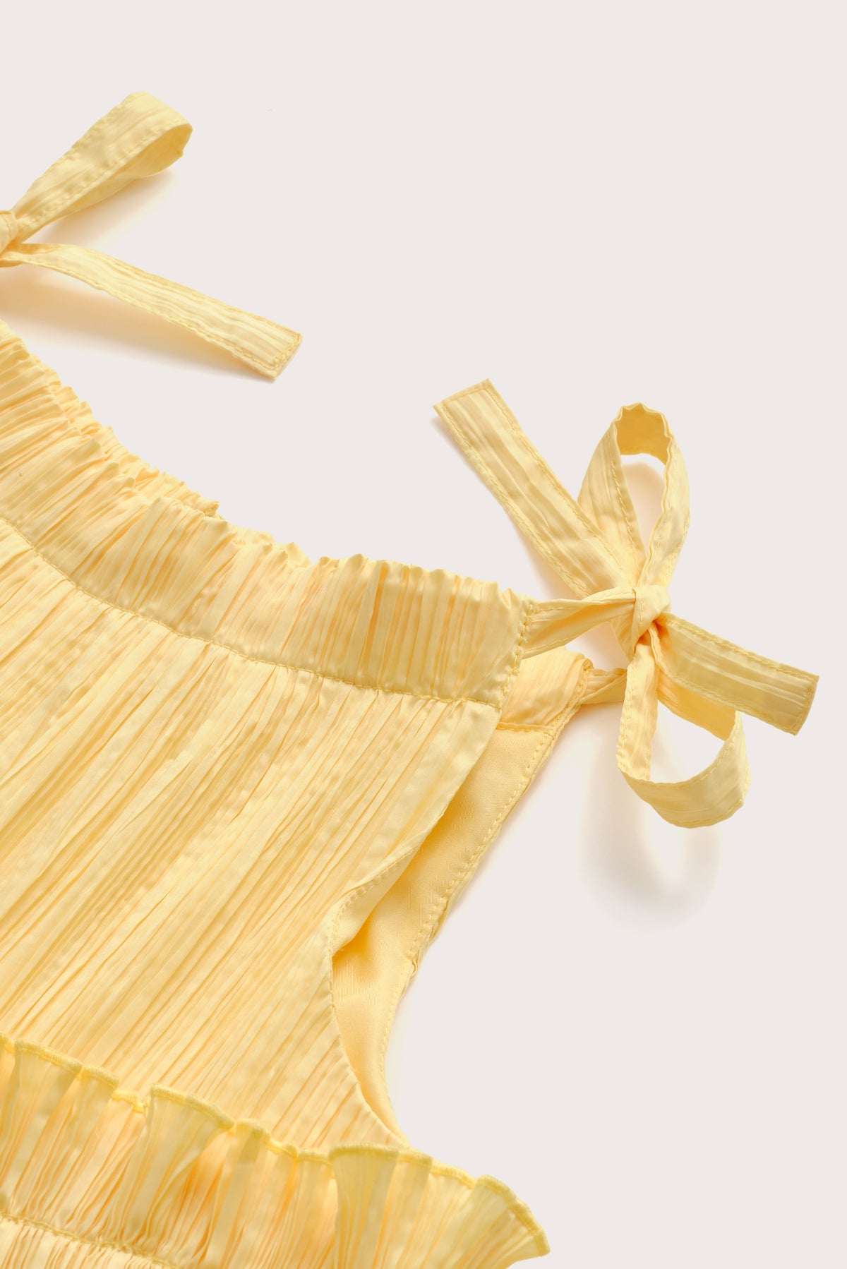 KIDS LEILAH DRESS - DAFFODIL