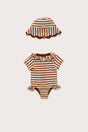 BABY ALANAH ONE PIECE - SMALL SADDLE STRIPE