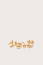 INA RING SET - BRUSHED BRASS