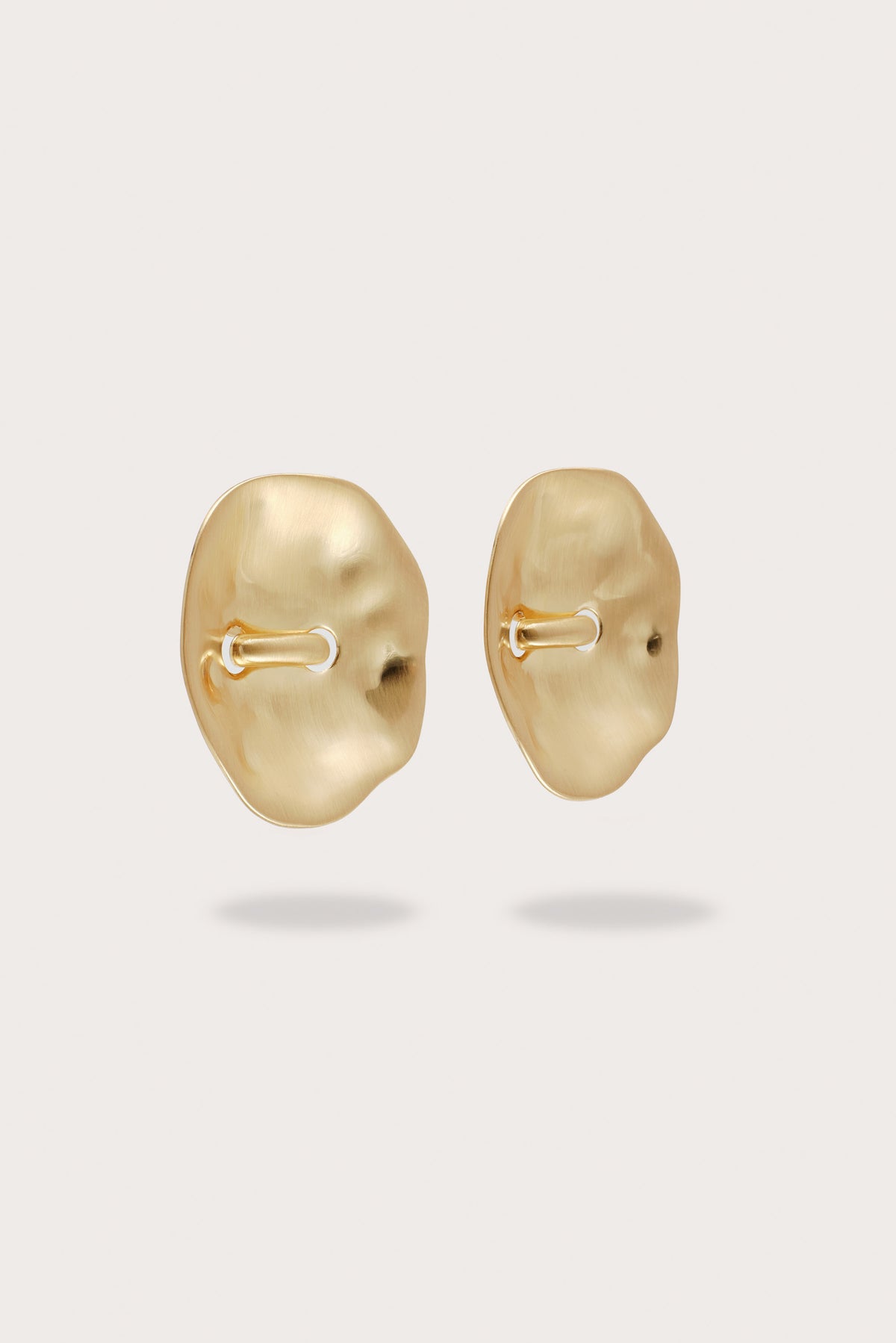 IZARA XL EARRING - BRUSHED BRASS