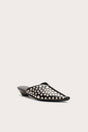 JASMIN STUDDED BABOUCHE MULE - BLACK