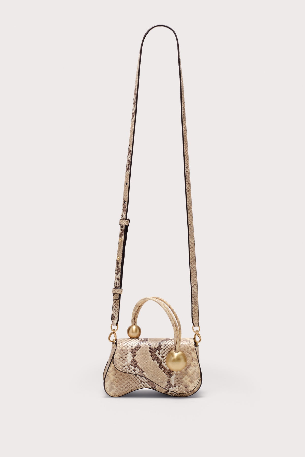 KAZIA NANO CROSSBODY BAG - FADED PYTHON