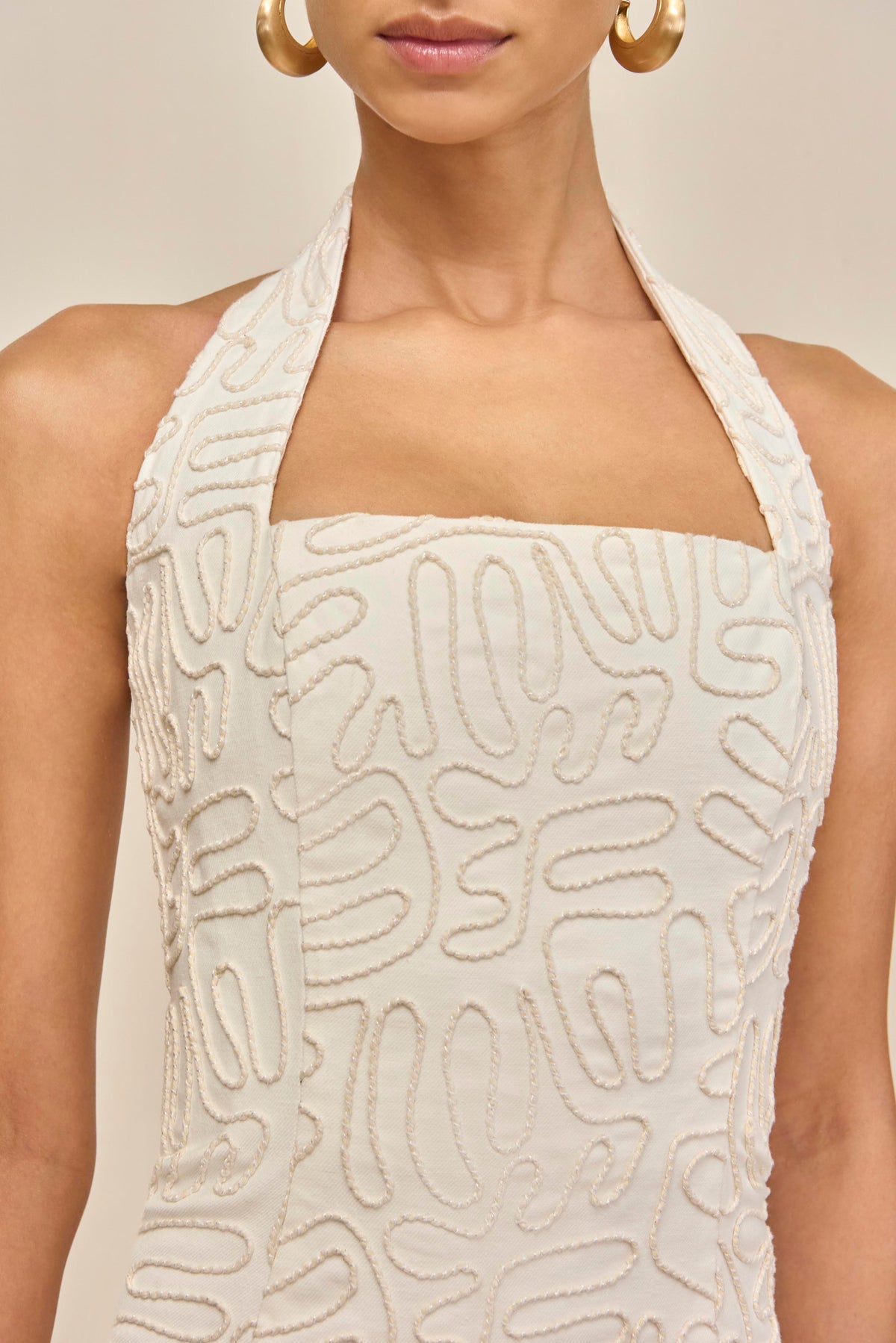 TYRISHA DRESS - OFF WHITE MULTI