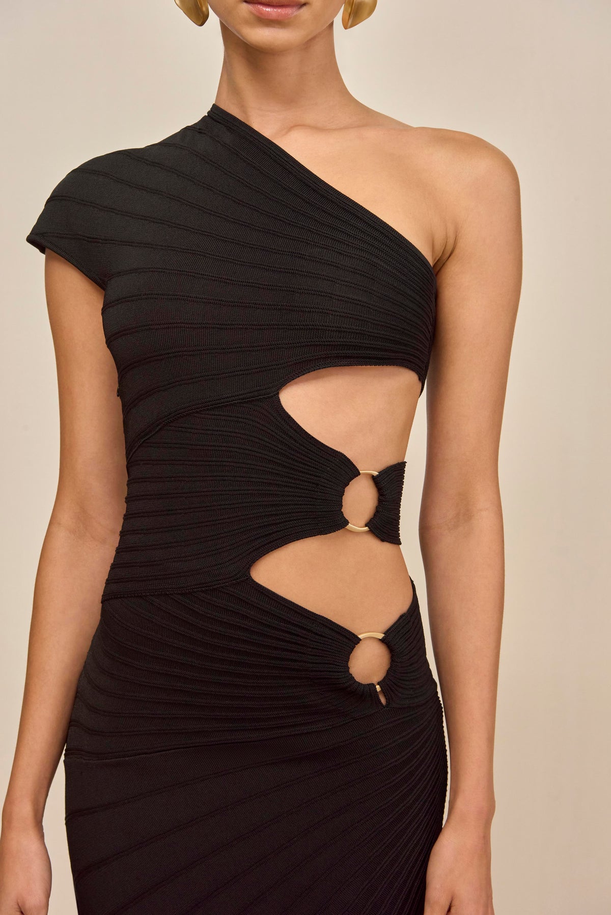 LURENZ KNIT DRESS - BLACK