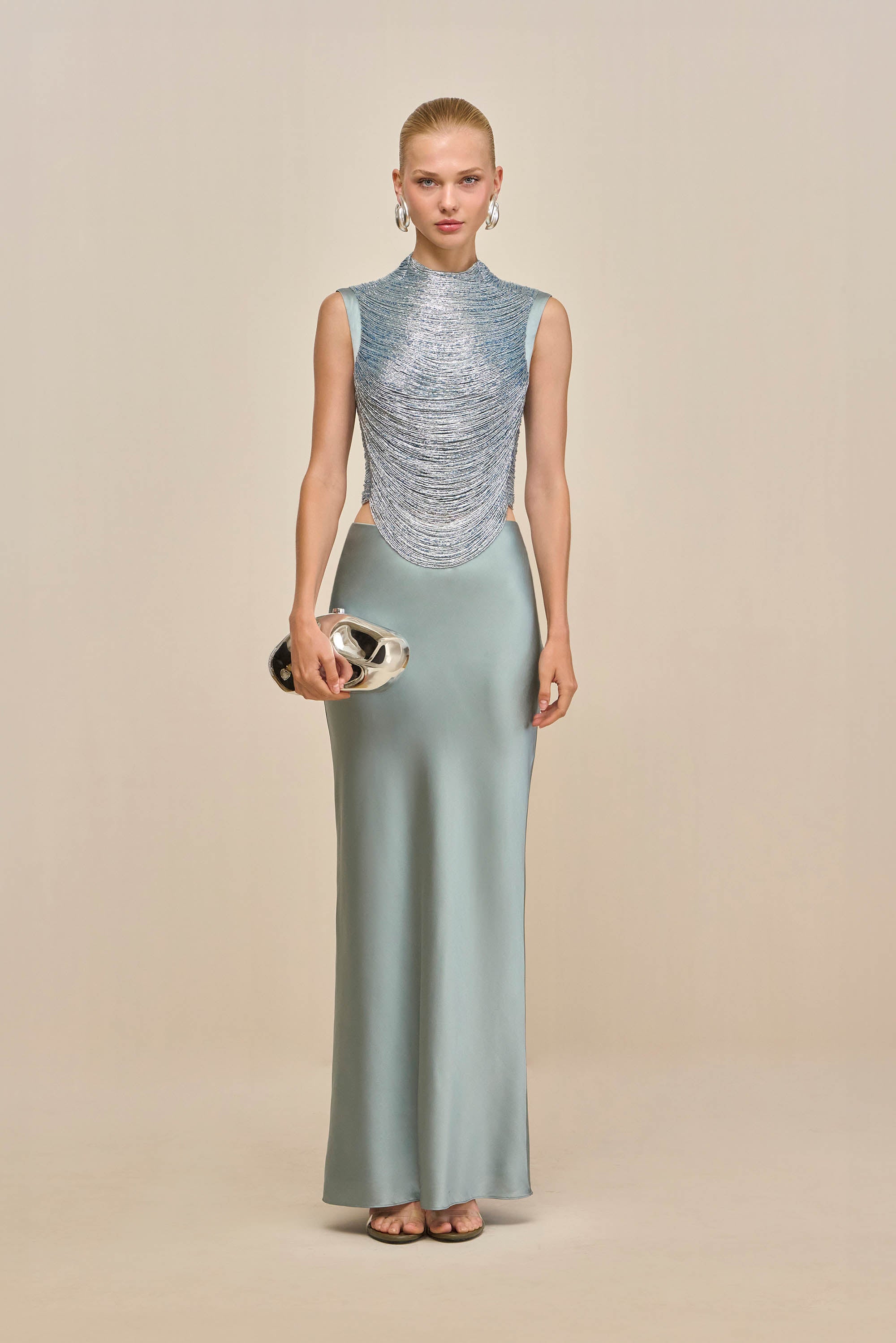 CHANTEL SKIRT - CELADON