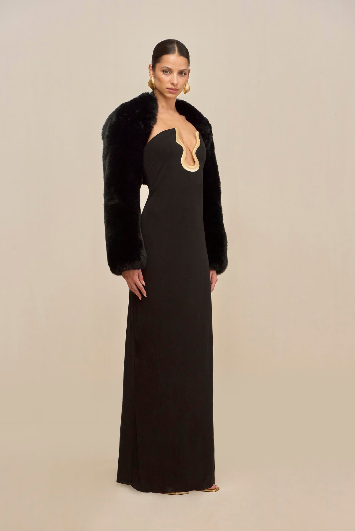 ABRIL GOWN - BLACK