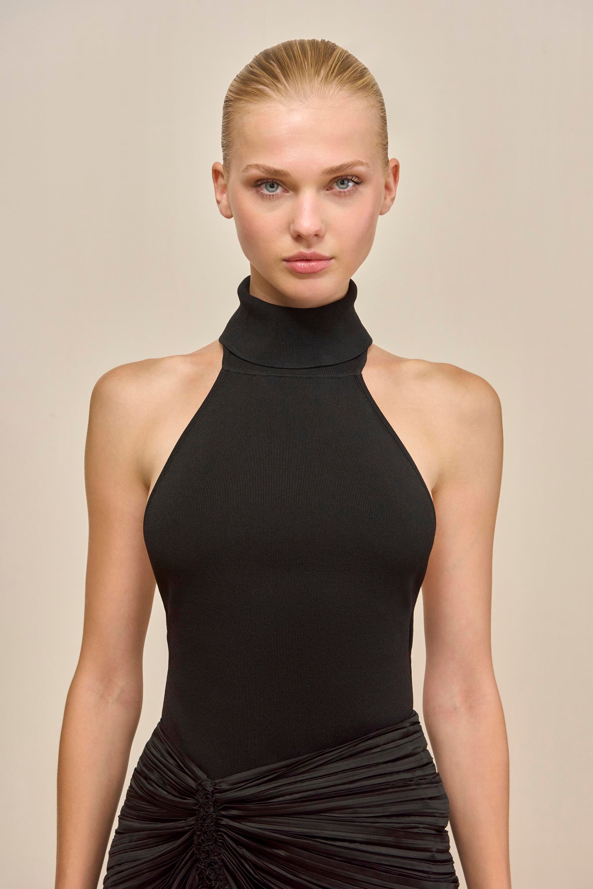 WAKE KNIT TOP - BLACK