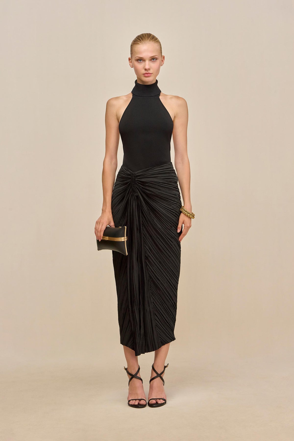WAKE KNIT TOP - BLACK