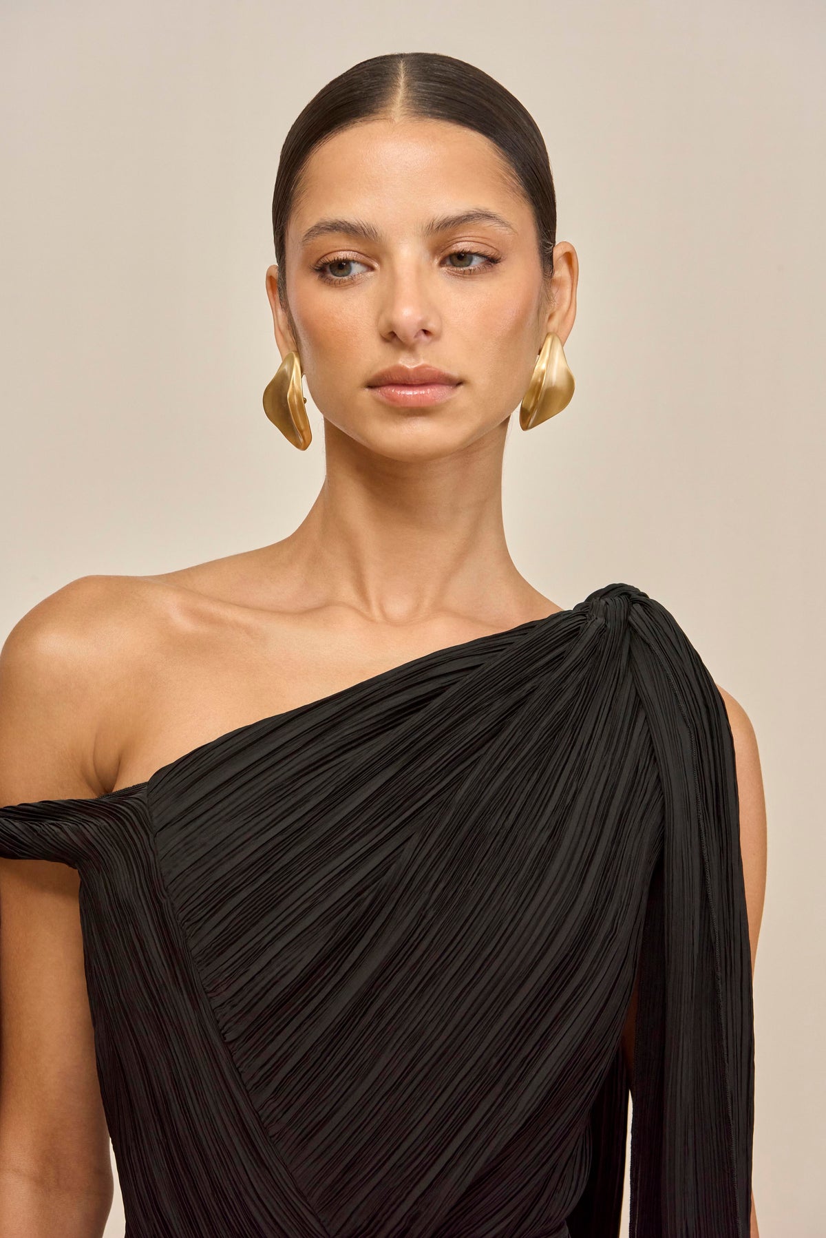 ERIN EARRING - BRUSHED BRASS