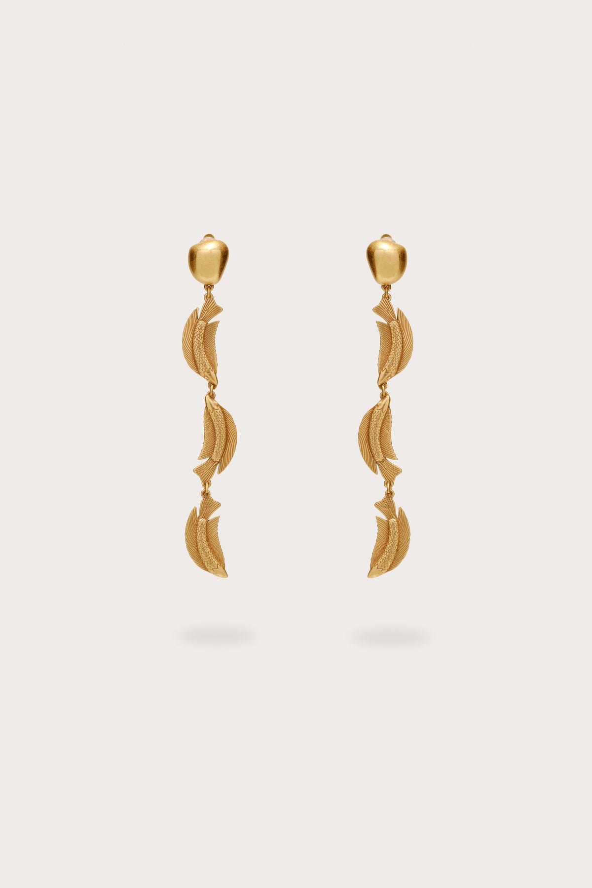 NEEMO TRIO EARRING - ANTIQUE BRASS