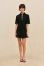JAFFA KNIT TOP - BLACK