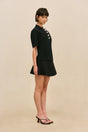 JAFFA KNIT TOP - BLACK