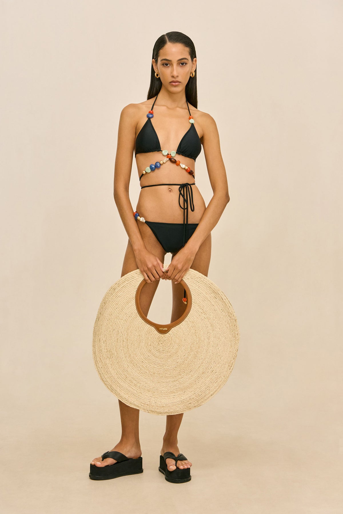 QUINCY BIKINI TOP - BLACK