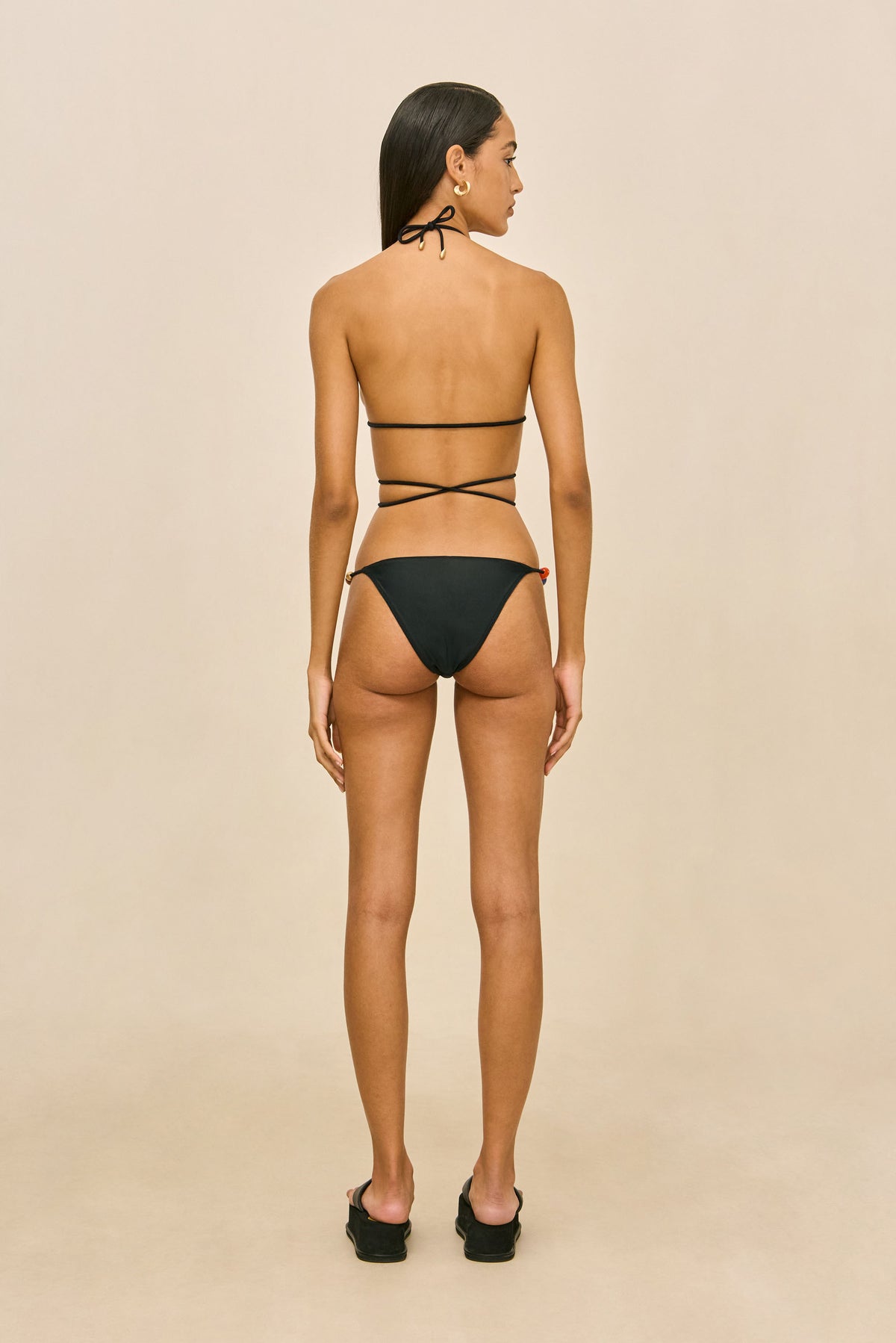 QUINCY BIKINI TOP - BLACK
