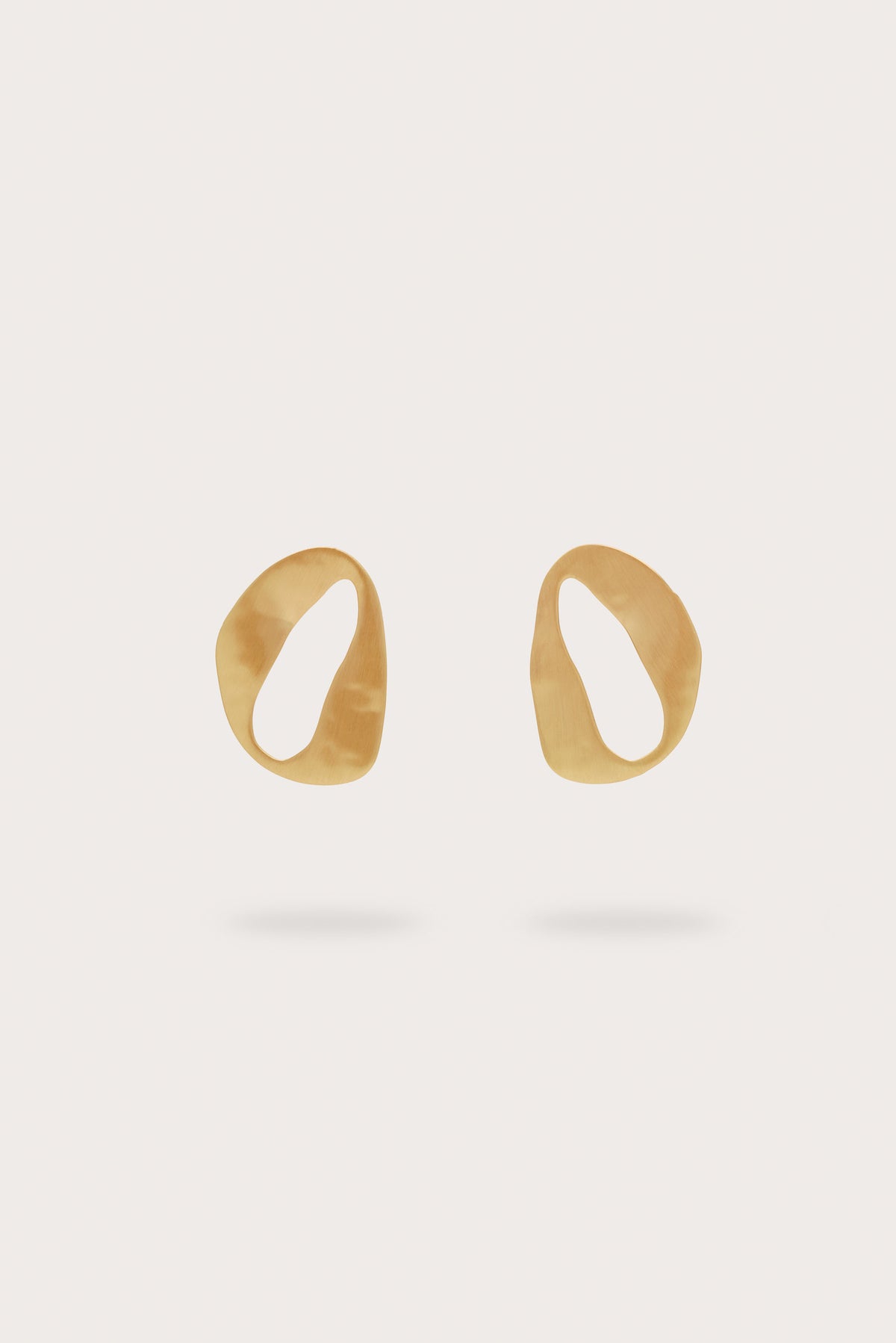 RUE MINI EARRING - BRUSHED BRASS