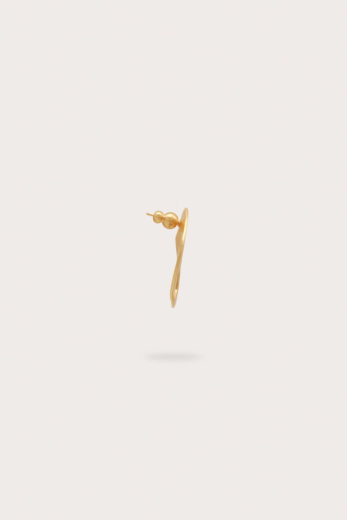 RUE MINI EARRING - BRUSHED BRASS
