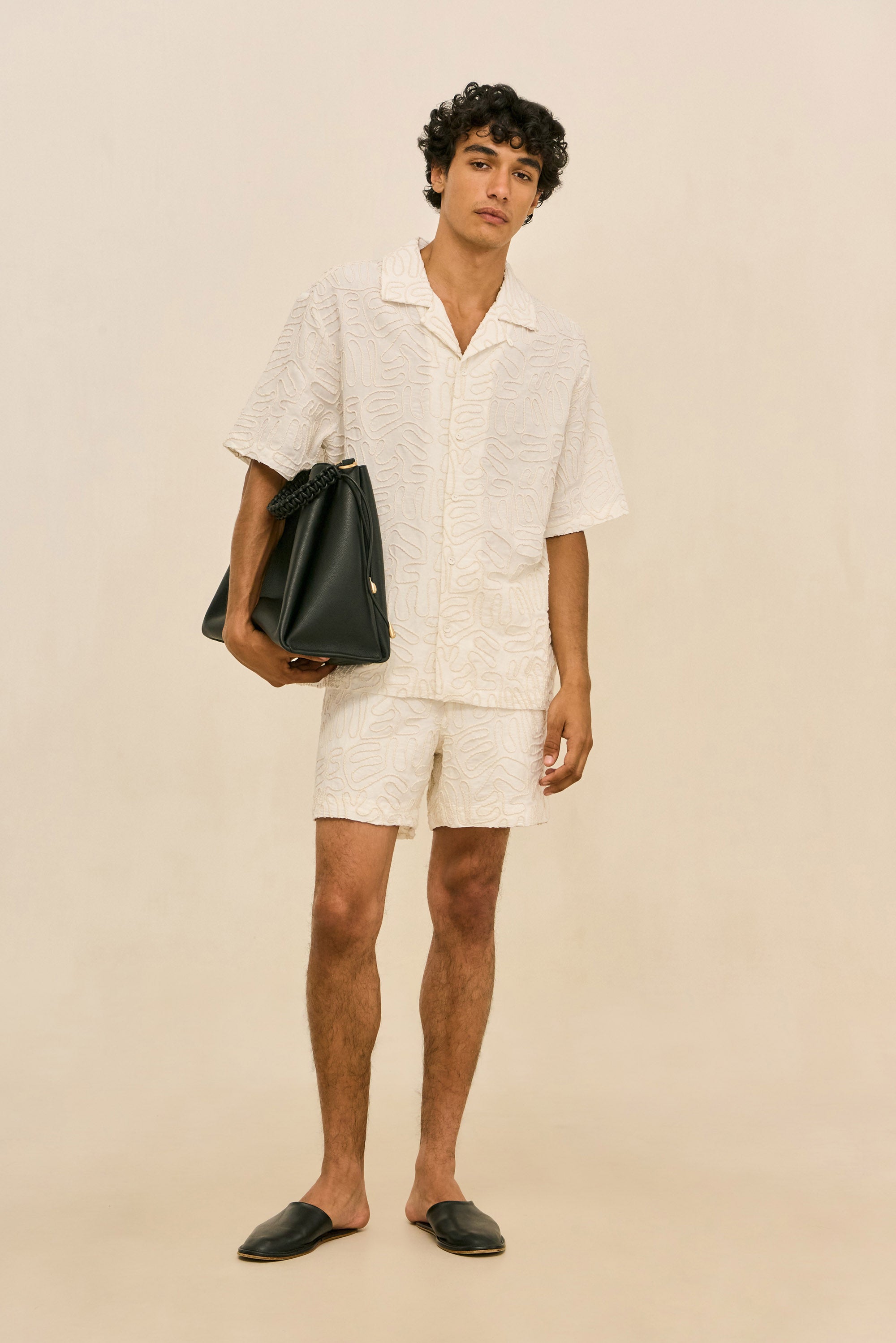 LUCIO SHORT - OFF WHITE MULTI