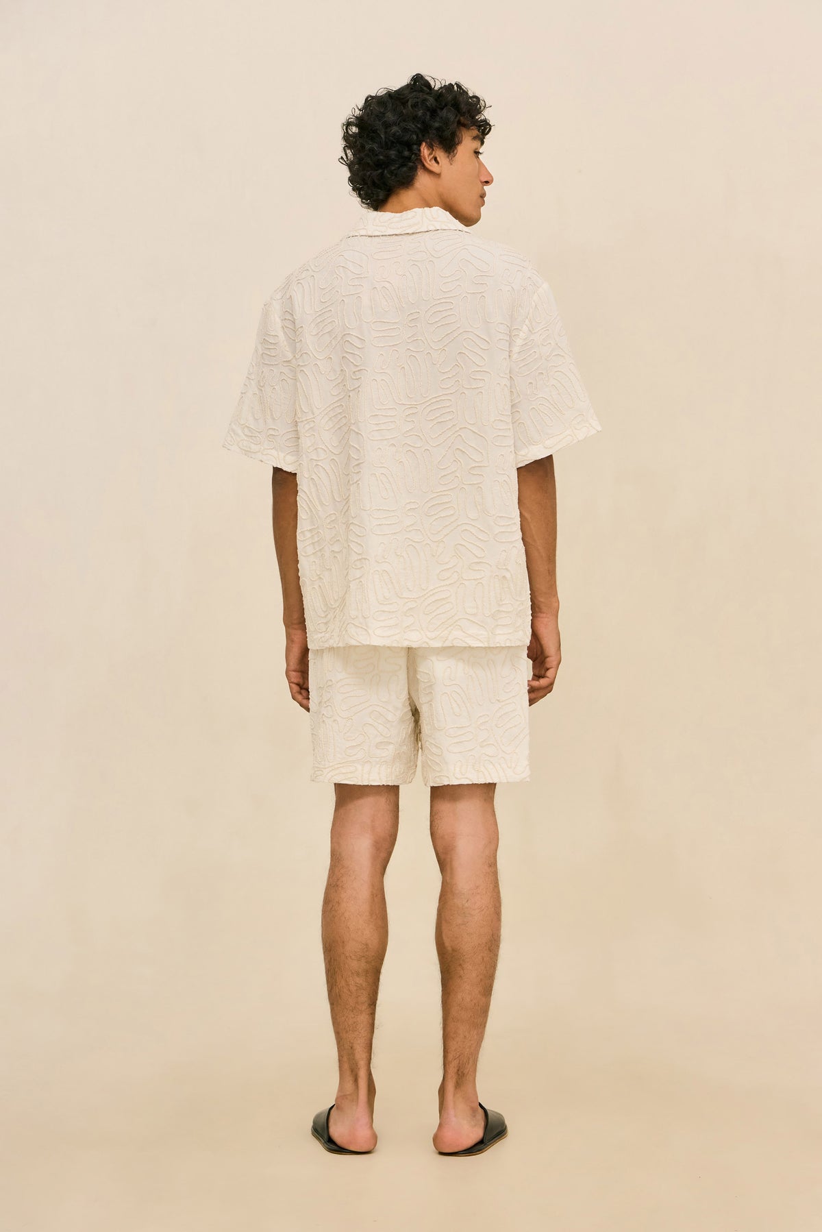 LUCIO SHORT - OFF WHITE MULTI