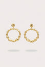 SIRA EARRING - GOLD FOILED WOOD
