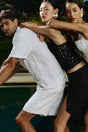 LUCIO SHORT - OFF WHITE MULTI