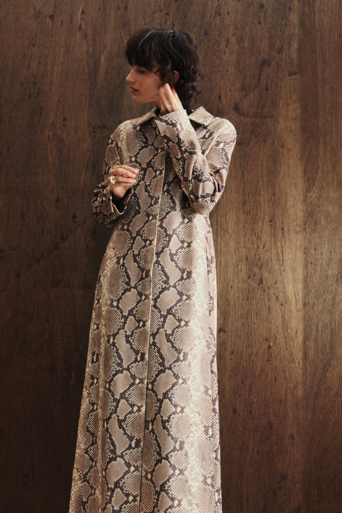 SERA COAT - FADED PYTHON