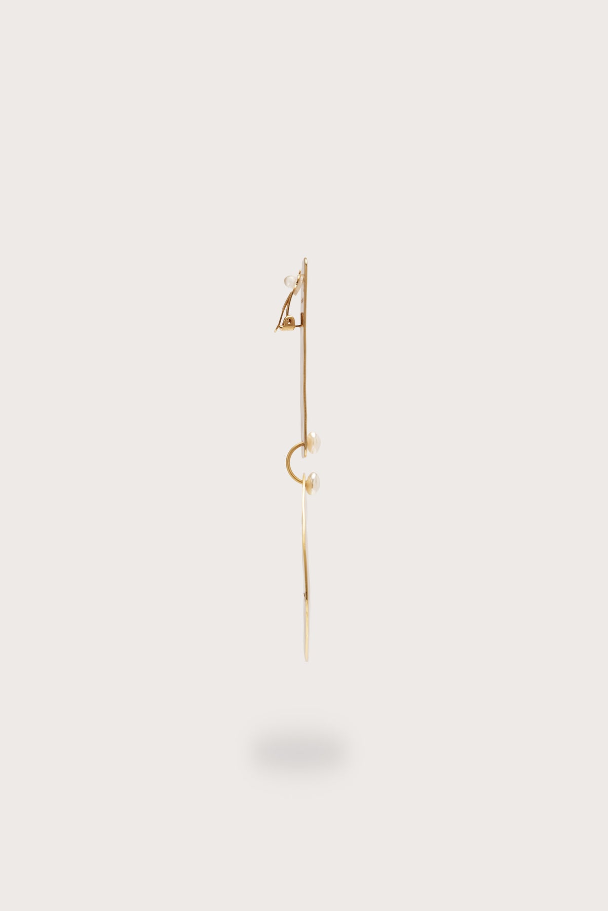 SOLANA EARRING - BRUSHED BRASS