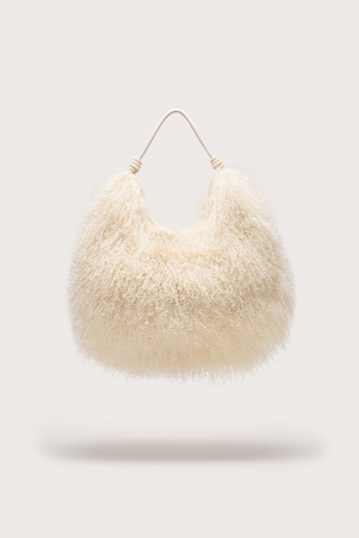 SOLAY SHOULDER BAG - NATURAL SHEARLING