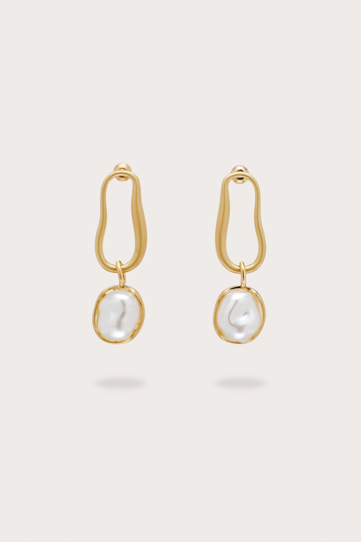 VERA EARRING - BRUSHED BRASS