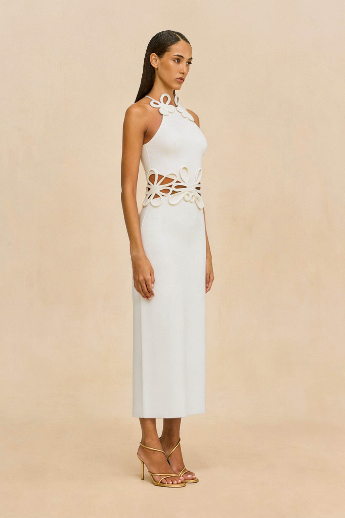 JENA KNIT DRESS - OFF WHITE