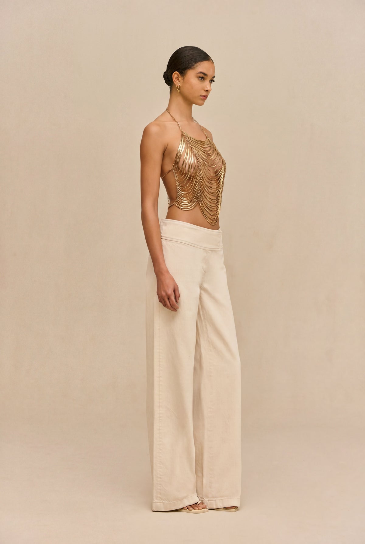 KYE TOP - PALE GOLD