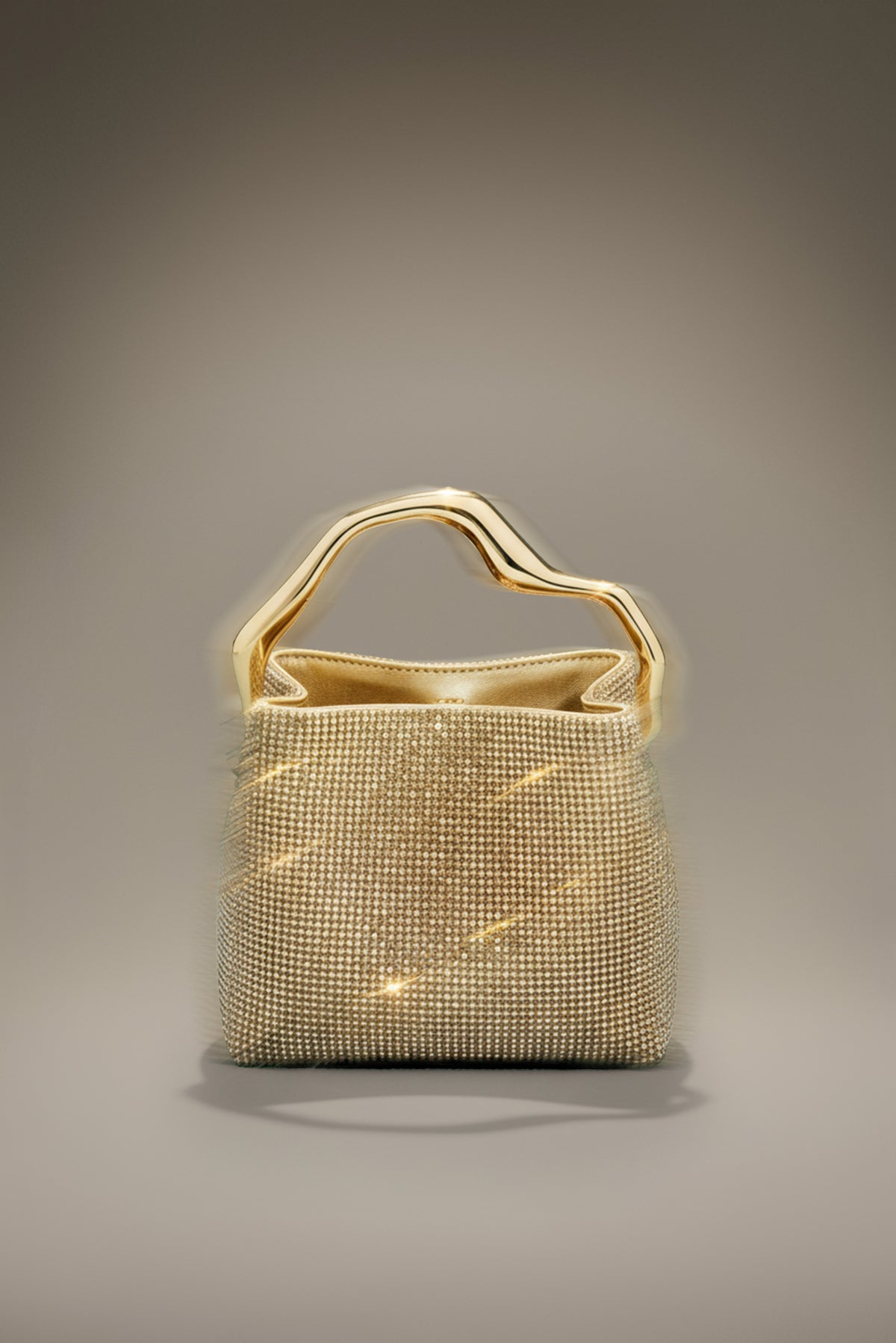 SOLENE MINI RHINESTONE BAG - SAND DOLLAR